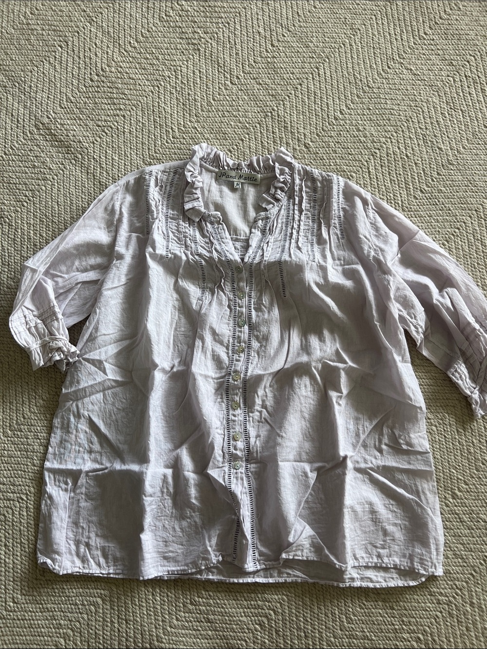 JP and Mattie Linen Blouse